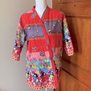 Short kimono shirt